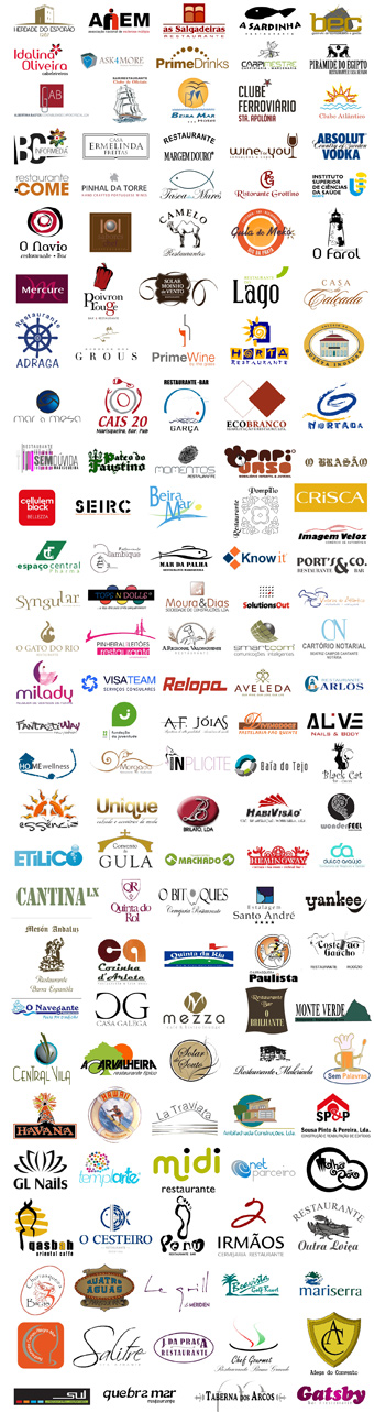 Alguns Clientes ITS - Herdade do Esporão, ANEM - Associação Nacional de Esclerose Múltipla, As Salgadeiras Restaurante, A Sardinha Restaurante, BEC Gabinete de Contabilidade e Gestão, Idalina Oliveira Cabeleireiros, Ask4More Mediação Imobiliária, Primedrinks, Carpimestre Carpintaria Marcenaria, Pirâmide do Egipto - Restaurante e Casa de Fado, GAB - Albertina Bastos Contabilidade e Apoio Fiscal, Bar Restaurante Clube de Oficiais, Beira Mar Hotel, Clube Ferroviário Sta. Apolónia, Clube Atlântico,Casa Ermelinda Freitas, BC Informédia - Venda de equipamentos e consumíveis gráficos, Restaurante Margem Douro, Wine For You - Sensações a Copo, Absolut Vodka - Country of Sweden, Restaurante Ponto Come, Pinhal da Torre - Hand Crafted Portuguese Wines, Tasca das Marés, Restaurante Grottino, Instituto Superior de Ciências da Saúde Norte, O Navio Restaurante Bar, Sabores do Chef Restaurante, Camelo Restaurantes, Cafetaria Bar Restaurante Gula do Meko - Rio da Prata, Restaurante Marisqueira O Farol, Mercure, Poivron Rouge - Bar & Restaurante, Solar Moinho de Vento - Restaurante, Restaurante do Lago, Casa da Calçada, Restaurante Adraga, Herdade dos Grous, PrimeWine - by the glass, Horta Restaurante, Colégio da Quinta Inglesa, Mar à Mesa, Cais 20 - Marisqueira Bar Pub, Restaurante-Bar Garça, Ecobranco - Reabilitação e Restauro, Nortada, Restaurante Marisqueira Sem Dúvida, Pateo do Faustino, Momentos Restaurante, Papiurso - Mobiliário Infantil e Juvenil, O Brasão, Cellulem Block Bellezza, SEIRC - Sistemas Especializados em Isolamentos, Restauro e Construção, Beira Mar Restaurante, Restaurante Pompilio, Crisca, Imagem Veloz - Comércio de Automóveis, Espaço Central Pharma, Restaurante Alambique, Mar da Palha Restaurante Marisqueira, Knowit, Port's & Co. Restaurante Bar, Syngular Restaurante, Tops'N'Dolls, Moura&Dias Sociedade de Construções, SolutionsOut, Viveiros do Atlântico - Restaurante Marisqueira, O Gato do Rio Restaurante, Pinheiral dos Leitões Restaurante, A Regional Valonguense Restaurante, Smartcom - Comunicações Inteligentes, Cartorio Notarial Beatriz Campos Cantante Notária, Milady - Aluguer de Vestidos de Noivas, VisaTeam - Serviços Consulares, Relopa, Aveleda, Restaurante Carlos, Fantastiway - New Fashion, Fundação da Juventude, A.F. Jóias, DivinoDoce - Pastelaria Pão Quente, Alive - Nails & Body, HOMEwellness, Morgado - Restaurante Bar Esplanada, Inplicite - Underwear, Baía do Tejo, Black Cat - Bar Cascais, Essência Terapias - Clínica Holística, Unique - Calçado e Acessórios de Moda, Brilato, Habivisão, Wonderfeel - um novo bem-estar, Etílico, Convento da Gula, Transportes Machado, Hemingway - Terrace Tea Room Cocktail Bar, Dulce Araújo - Consultoria de Negócios e Gestão, Cantina Lx, Quinta do Rol, O Bitoques - Cervejaria Restaurante, Estalagem Santo André, Yankee, Mesón Andaluz Restaurante Bar Española, O Navegante Restaurante - Peixe Por Tradição, Cozinha d'Arlete - Restaurante e TakeAway, Quinta da Ria Golf, Churrasqueira Paulista, Costelão Gaúcho - Restaurante Rodízio, Casa Galega, Mezza - Café & Bistro Lounge, Restaurante Bar O Brilhante, Monte Verde - Restaurante Esplanada ao ar livre, Central Vila, A Carvalheira - Restaurante típico, Solar do Souto, Restaurante Malcriada, Sem Palavras, Havana, Hawaii Docas Lisboa, La Traviata, Ambifachada Construções, Sousa Pinto & Pereira - Construção e Reabilitação de Edifícios, GL Nails, Templarte - templates com arte, Midi Restaurante, Netparceiro, Molha o Pão, Qasbah Oriental Caffé,O Cesteiro Restaurante, Pé Nú Restaurante Bar, 2 Irmãos - Cervejaria Restaurante, Restaurante Outra Loiça, Churrasqueira 3 Bicas, Quatro Águas Marisqueira, Le Grill - Le Meridien, Boavista Golf Resort, Mariserra, Restaurante Campo Alegre Mar, Salitre Restaurante, J. da Praça Restaurante, Chef Gourmet - Restaurante Ramo Grande, Adega do Convento, Sul Restaurante Esplanada, Quebra Mar Restaurante, Taberna dos Arcos, Gatsby Bar Restaurante