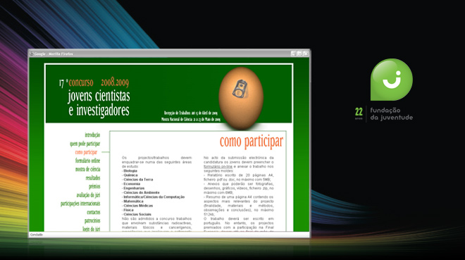 Jovens Cientistas e Investigadores 2009